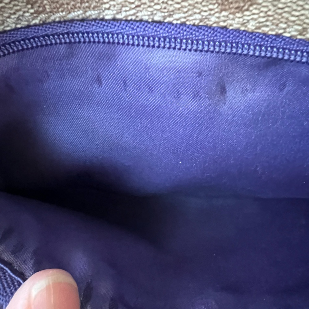 Coach Peyton Signature Wristlet Zipper Go Go Wallet with Purple Trim-  F49965 - Picture 12 of 12